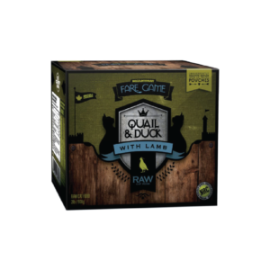 big country raw quail and duck with lamb